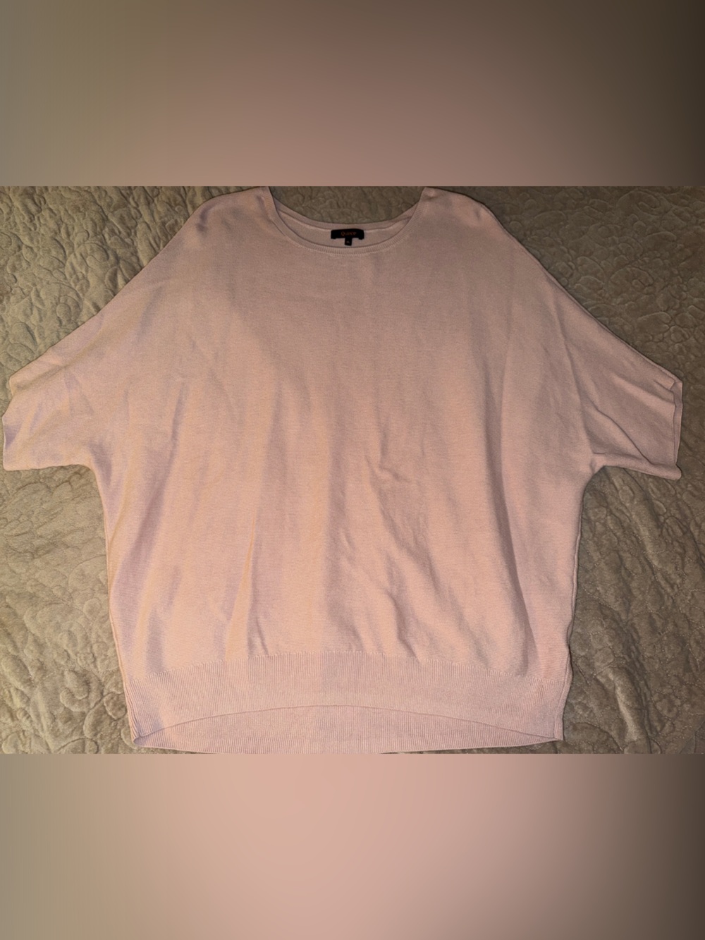 Quince Lightweight cotton cashmere link stitch dolman sweater